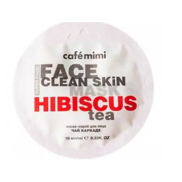 Cafe Mimi -  Cafe Mimi Maseczka-scrub do twarzy - Herbata z hibiskusa & jaśmin, 10 ml 